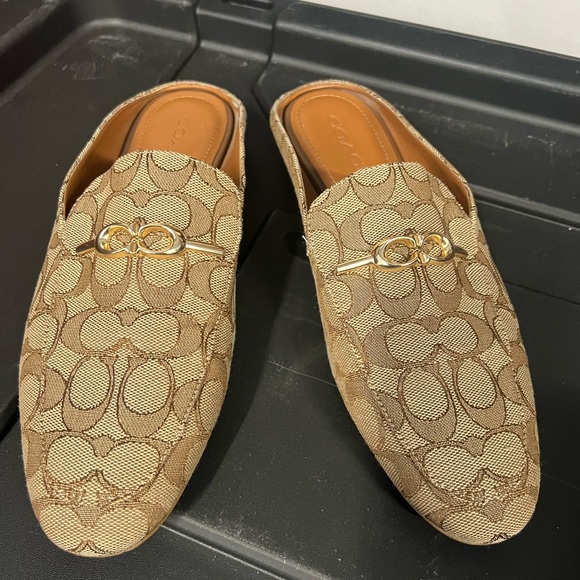 Coach Shoes Coach Slip On Loafers In Monogram Brown Poshmark